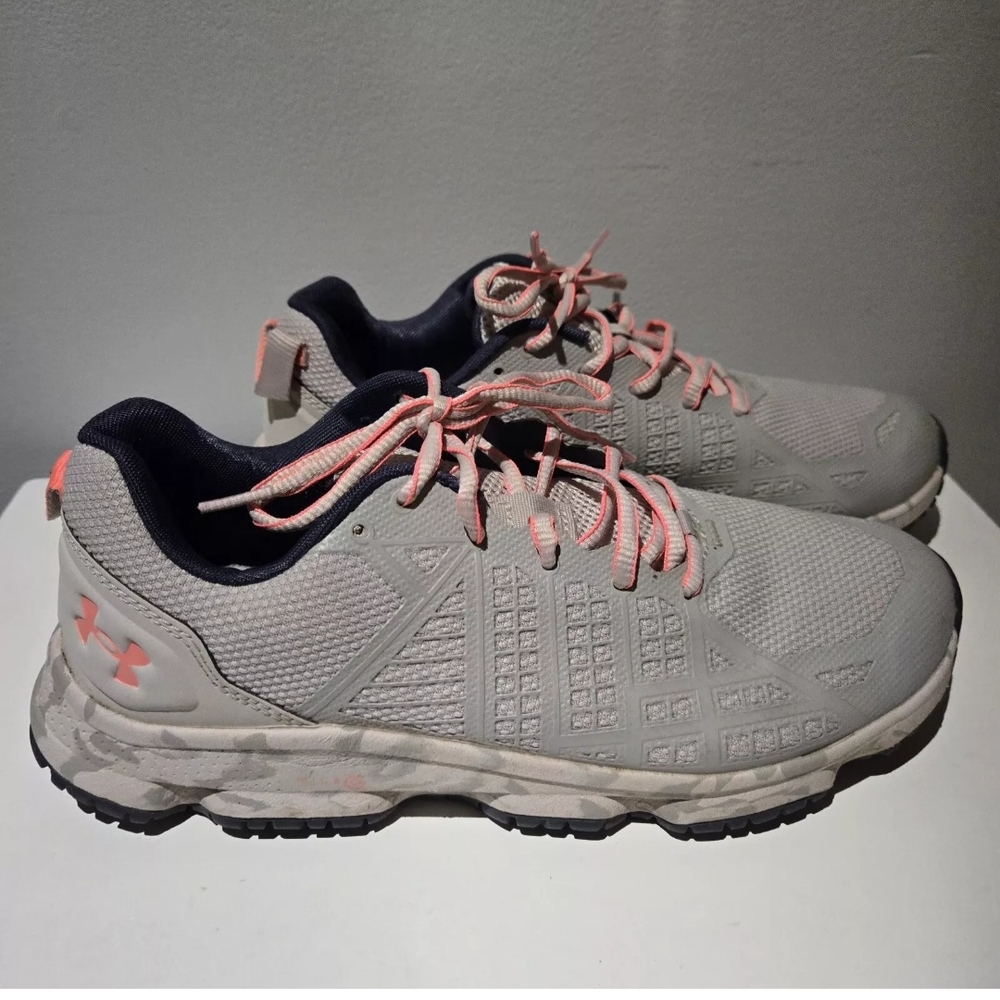 Under Armour Micro G Strikefast Tactical Women's Size 8.5 Gray and Pink Sneakers